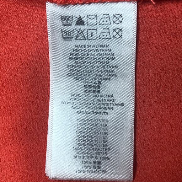 MICHAEL Michael Kors Peach Faux Wrap Blouse - Size Medium - Picture 7 of 7